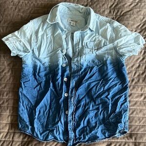 Cherokee Men's Casual Blue Gradient Shirt